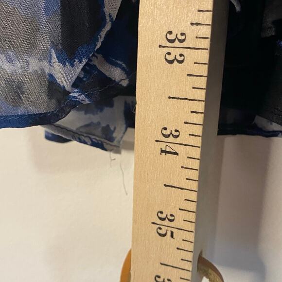 Diane Von Furstenberg Silk Blue Fleurette Leopard Print Dress Size 4 Lightweight - Picture 15 of 16